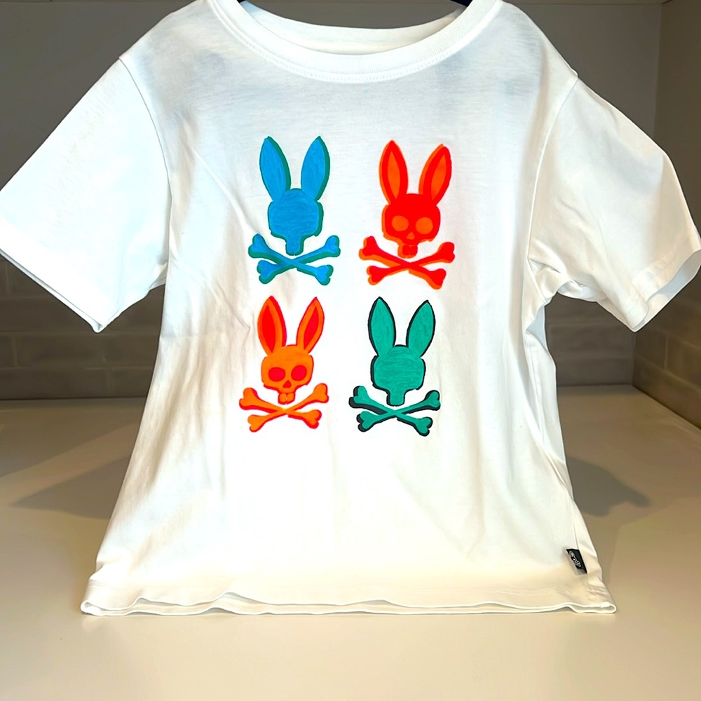 Like new! Youth Psycho Bunny White T-Shirt